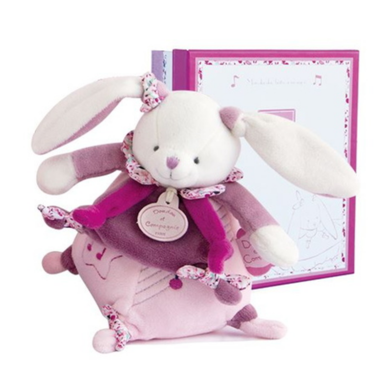  - cerise lapin boîte à musique violet fleur 